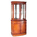 FurnitureToday Regency Reproduction Bow Front 2 Door Display