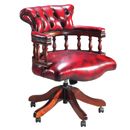 FurnitureToday Regency Reproduction Captains Swivel Chair 