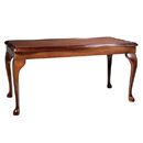 FurnitureToday Regency Reproduction Queen Anne glass top inlaid