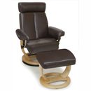 FurnitureToday Relaxateeze Fedi swivel recliner with footstool