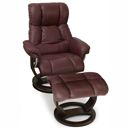 Relaxateeze Rosetta swivel recliner with footstool