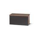 FurnitureToday Ritz Black Blanket Box