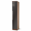 FurnitureToday Ritz Black Single Wardrobe