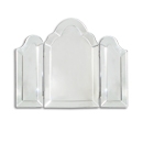 FurnitureToday Riviera Curved Triple Mirror