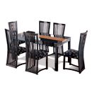 FurnitureToday Riviera Dining Set with Aria Dining Chairs