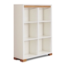 FurnitureToday Riviera White 2x3 Bookcase