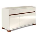 FurnitureToday Riviera White 3 Door Sideboard