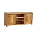 FurnitureToday Rustic Oak large TV cabinet