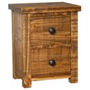 FurnitureToday Rustic Pine 2 drawer bedside
