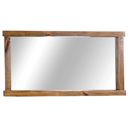 Rustic pine slim framed mirror