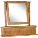 FurnitureToday Rustic Plank Dressing Table Mirror
