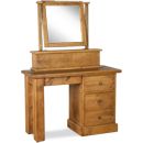 FurnitureToday Rustic Plank Dressing Table set