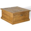 FurnitureToday Rustic Plank Square Tequila Chest
