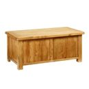 FurnitureToday Rustic Solid Oak blanket box