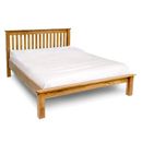 FurnitureToday Rustic Solid Oak low foot end bed