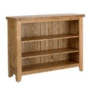 Rutland Rustic Oak Low Bookcase