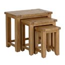 FurnitureToday Rutland Rustic Oak Nest of Tables