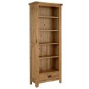 FurnitureToday Rutland Rustic Oak Tall Bookcase 