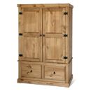 FurnitureToday Santa Fe 2 Door 2 Drawer Wardrobe