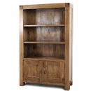 FurnitureToday Santana Reclaimed Oak 2 Door Bookcase