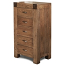 Santana Reclaimed Oak 5 Drawer Wellington Chest