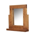 FurnitureToday Santana Reclaimed Oak Dressing Table Mirror
