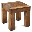 FurnitureToday Santana Reclaimed Oak Lamp Table