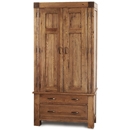 FurnitureToday Santana Reclaimed Oak Single Wardrobe