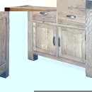 FurnitureToday Santana Reclaimed Oak Small Dresser Base