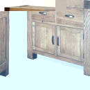 FurnitureToday Santana Reclaimed Oak Small Dresser Base
