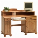 FurnitureToday Scandinavian pine 2 door 2 drawer computer desk