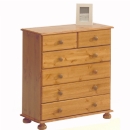 FurnitureToday Scandinavian pine 2 over 4 Chest