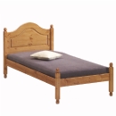 FurnitureToday Scandinavian pine 3ft low end bed