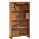 FurnitureToday Scandinavian pine adjustable 3 shelf Bookcase