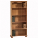 FurnitureToday Scandinavian pine adjustable 4 shelf Bookcase
