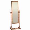 FurnitureToday Scandinavian pine cheval swivel mirror