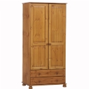 FurnitureToday Scandinavian pine double combination wardrobe-