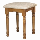 Scandinavian pine dressing table stool