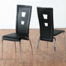 FurnitureToday Seconique Caravelle black dining chairs