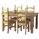 Seconique Corona dining set with 4 chairs