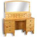 Seville pine dresser with drawers and mirror