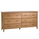 FurnitureToday Sheriton 6 drawer wide chest