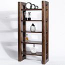 FurnitureToday Sirius mahogany 5 cube shelf