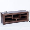 FurnitureToday Sirius mahogany open shelf low TV Unit