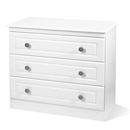 Snowdon White 3 drawer chest of drawers