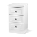 FurnitureToday Snowdon White 3 drawer locker