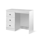 FurnitureToday Snowdon White 3 drawer vanity dressing table