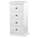 FurnitureToday Snowdon White 4 drawer locker