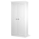 FurnitureToday Snowdon White plain wardrobe