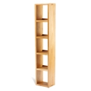 FurnitureToday Soho Solid Oak 5 Shelf DVD Unit
